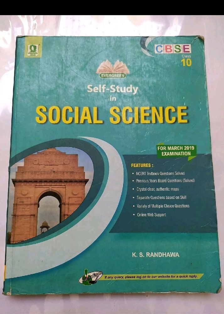CLASS-10 SCIENCE+SST CBSE SELF-STUDY BOOK