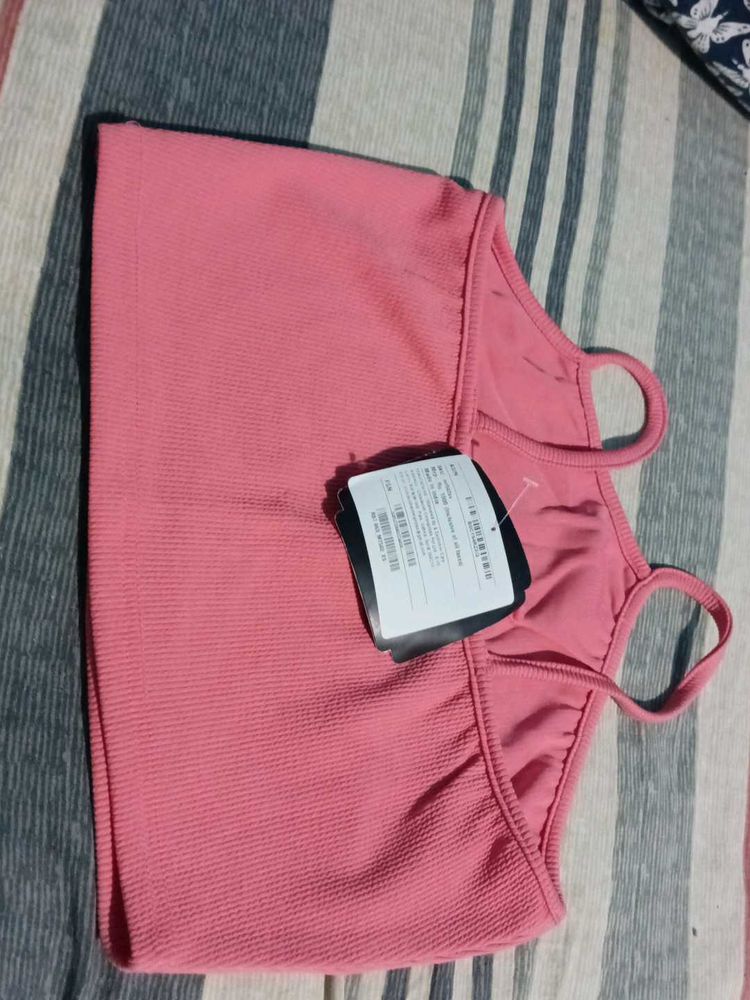 Pink Ribbed Tank Top - New with Tags
