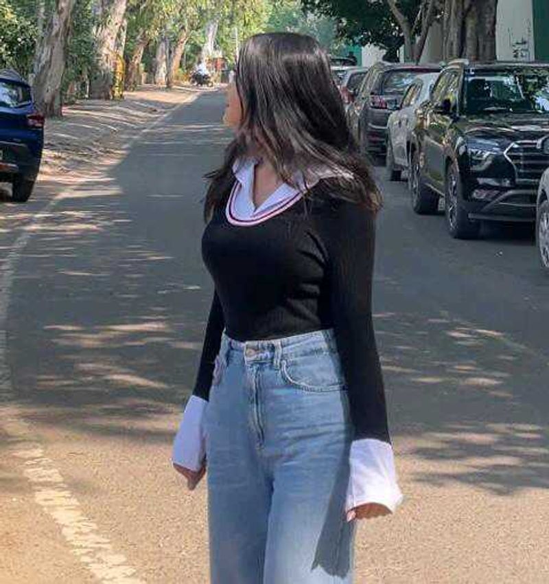 Korean Style Top With Shirt Collars