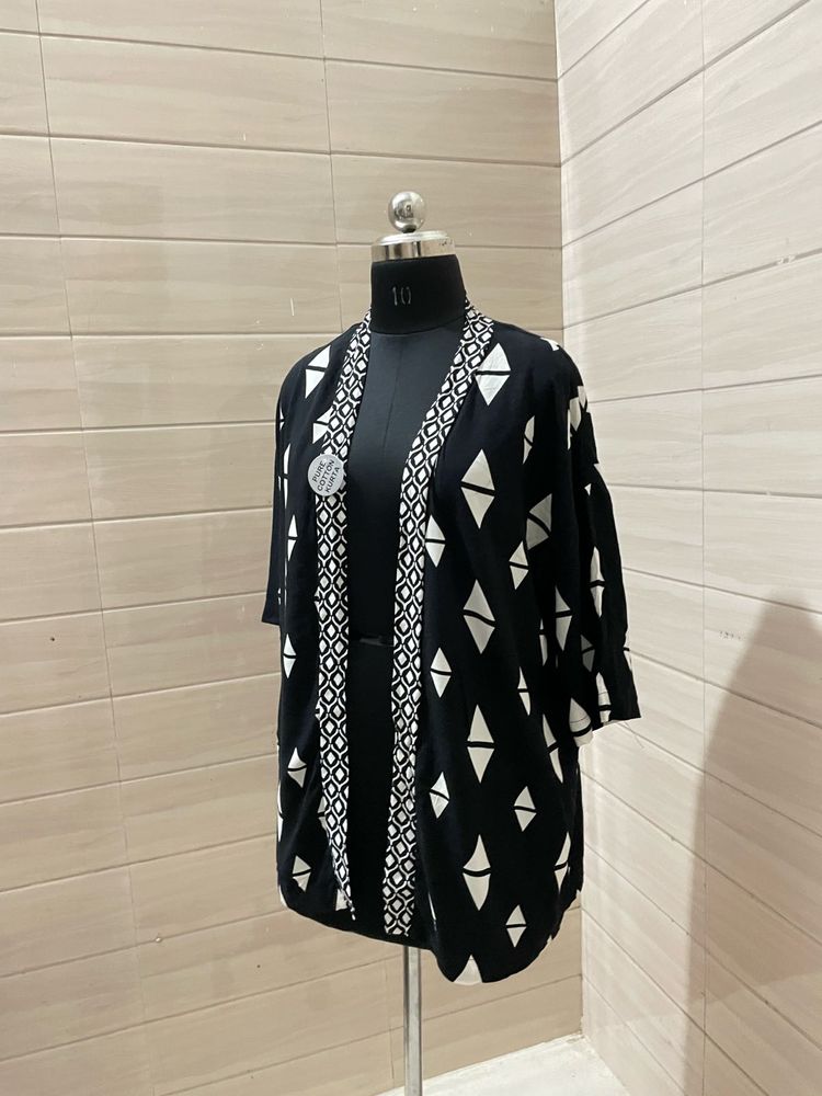H&amp;M Geometric Print Kimono
