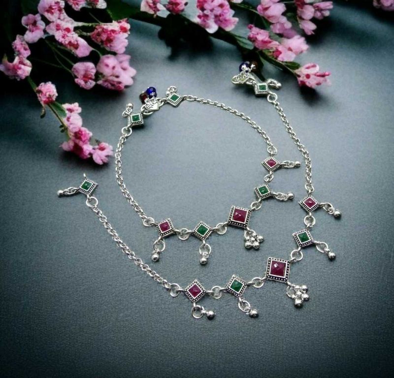 Vintage Silver Anklets
