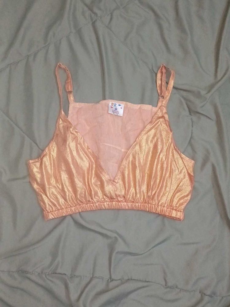 Sparkly Peach bralette