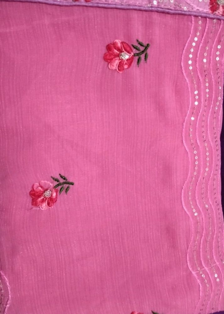 Beautiful Saree In Pink color 💕💕