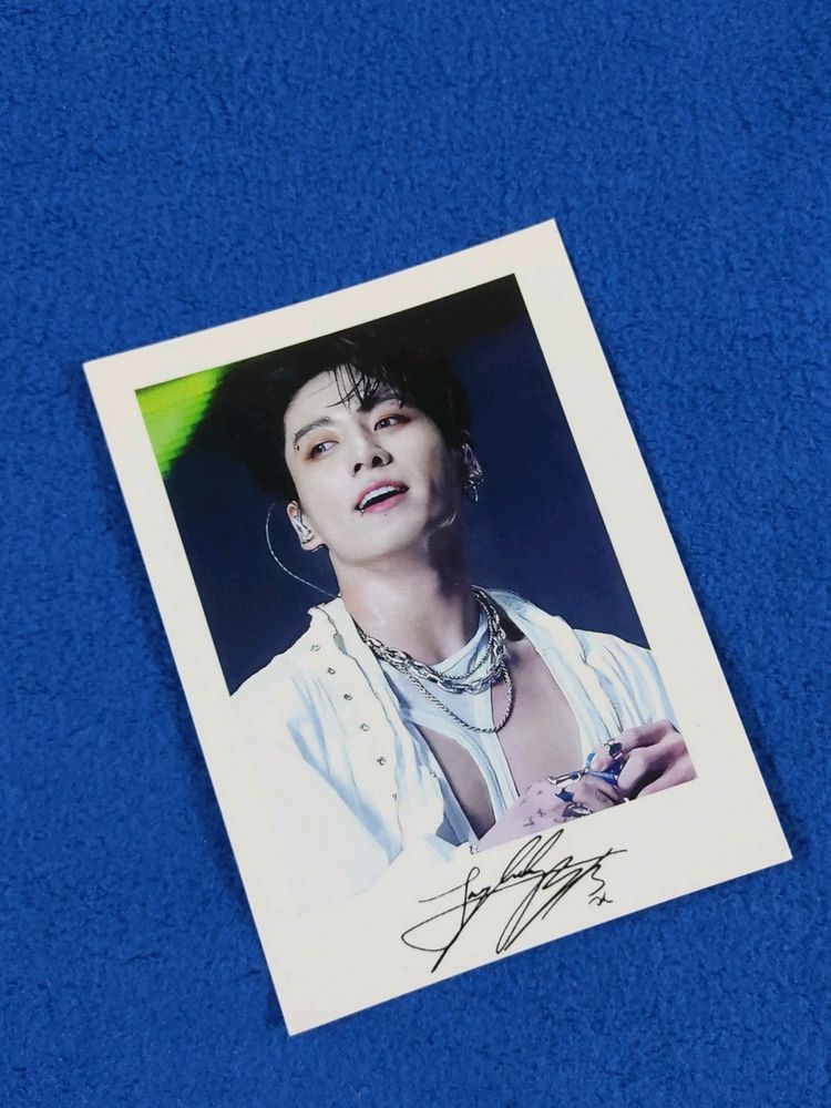 BTS Jungkook Polaroid With Autograph