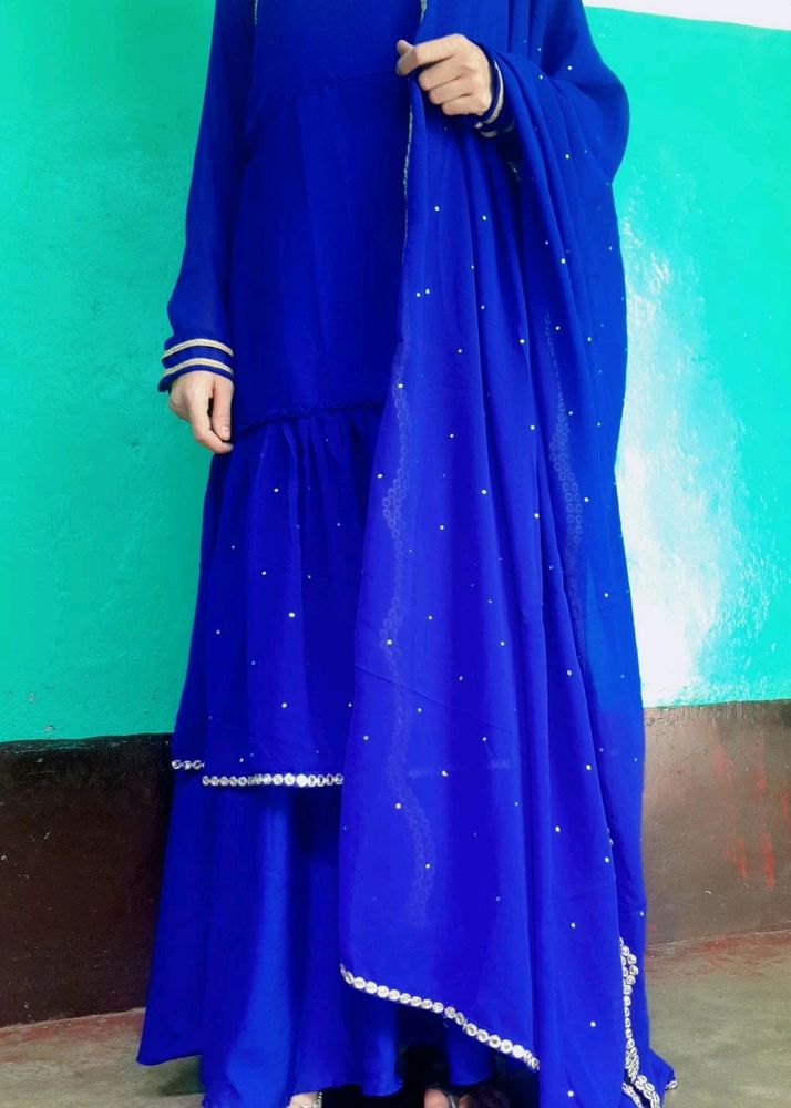 Handmad stylish kurti set with 2.5 mtr dupatta