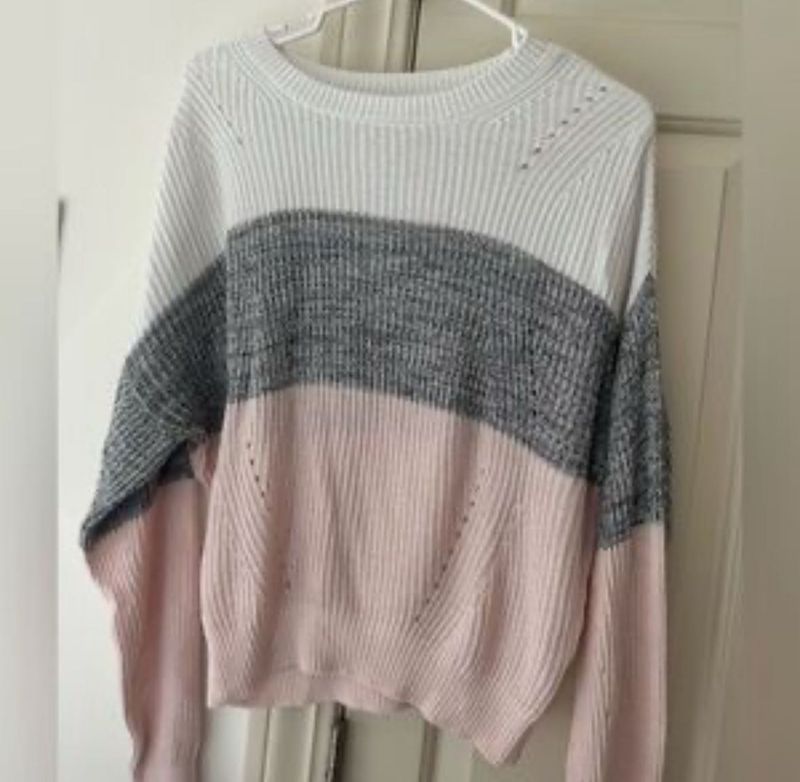 Color Block Knit Sweater