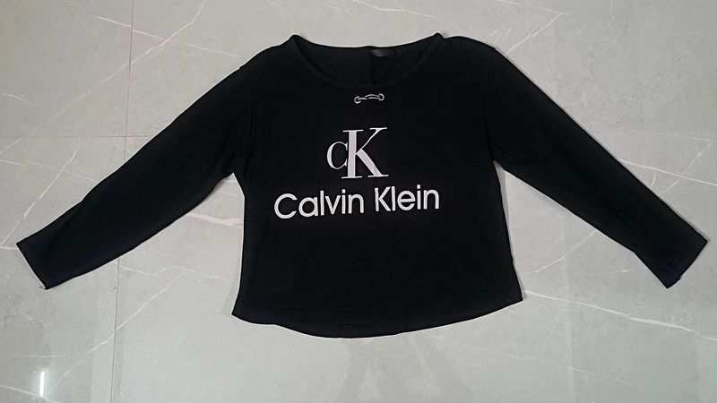 Calvin Klein Black Long Sleeve Top