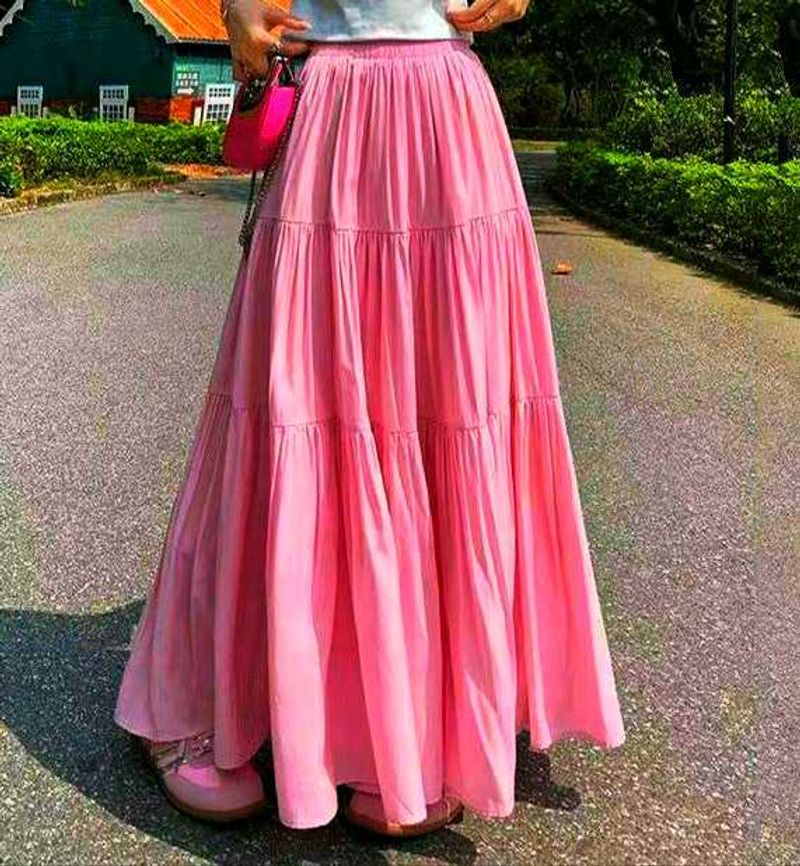 Korean Pink Skirt