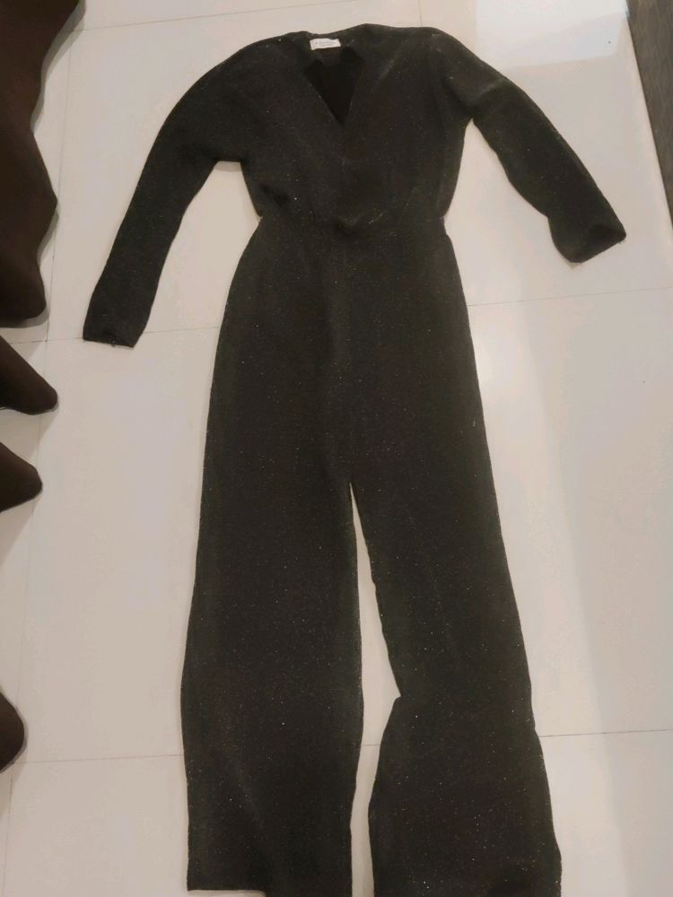 Shimmer Grey Jumpsuit