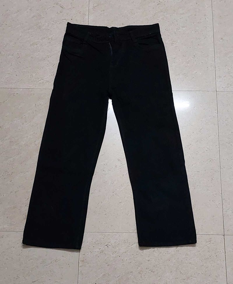 Solid Black Denim