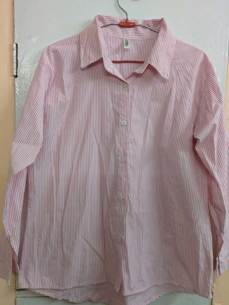 Striped Button-Down Shirt