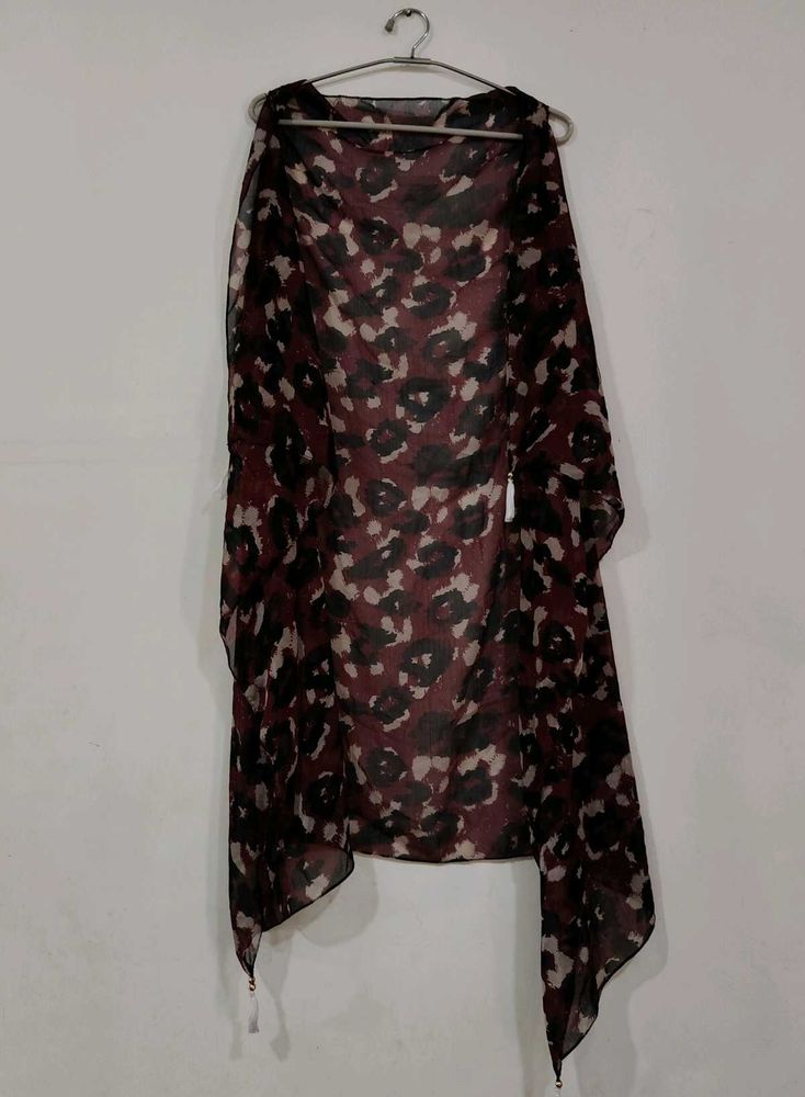 Elegant Floral Print Scarf