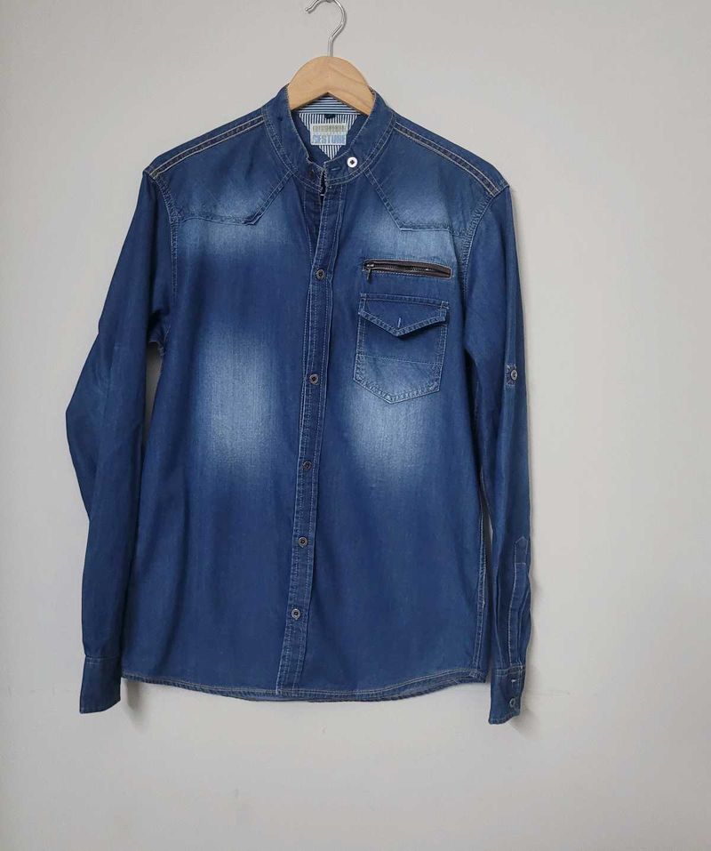 Gesture Jeans Denim Casual Shirt