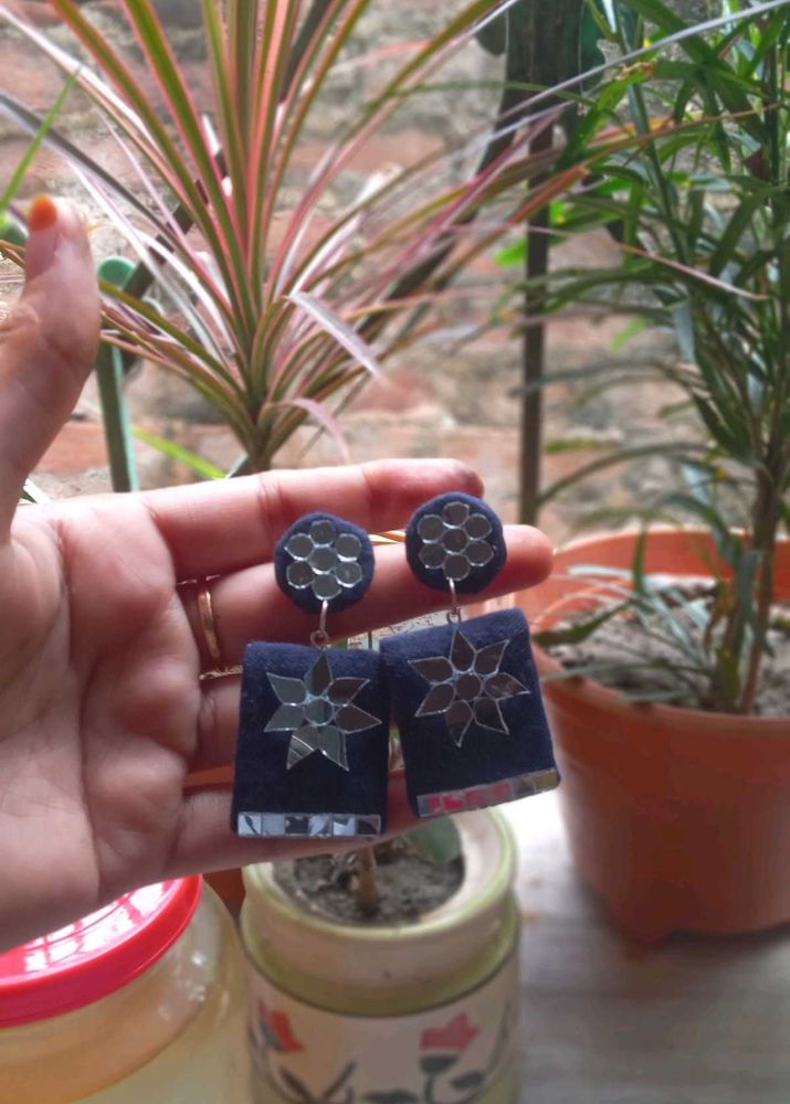 2 Mirror Work Earrings
