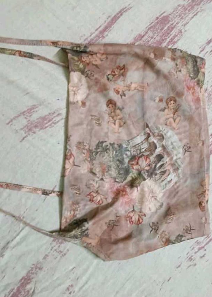 Floral Angel Print Top