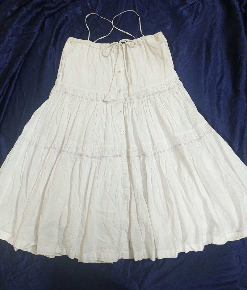 White Tiered Sundress