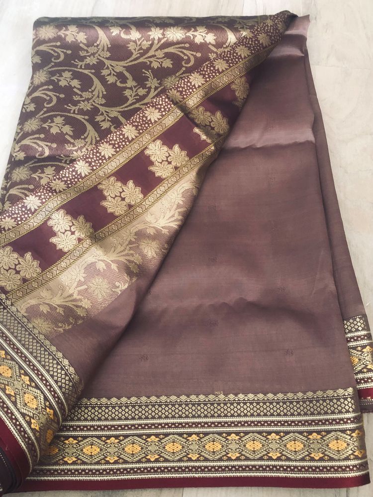 Price Drop Pure Silk Saree💙🩵