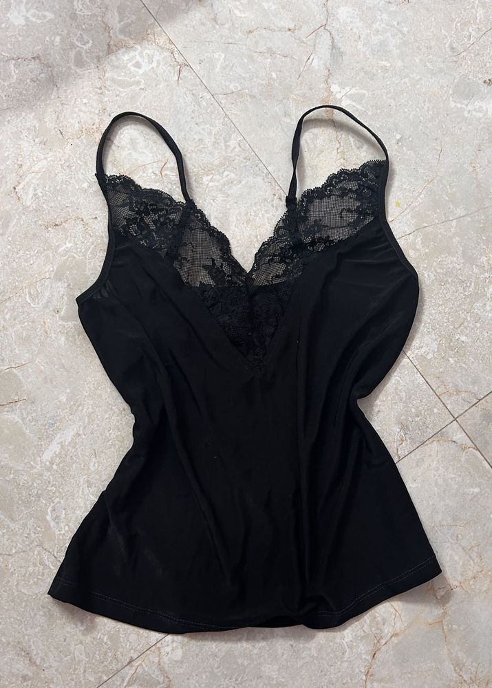 Black Lace Cami Top