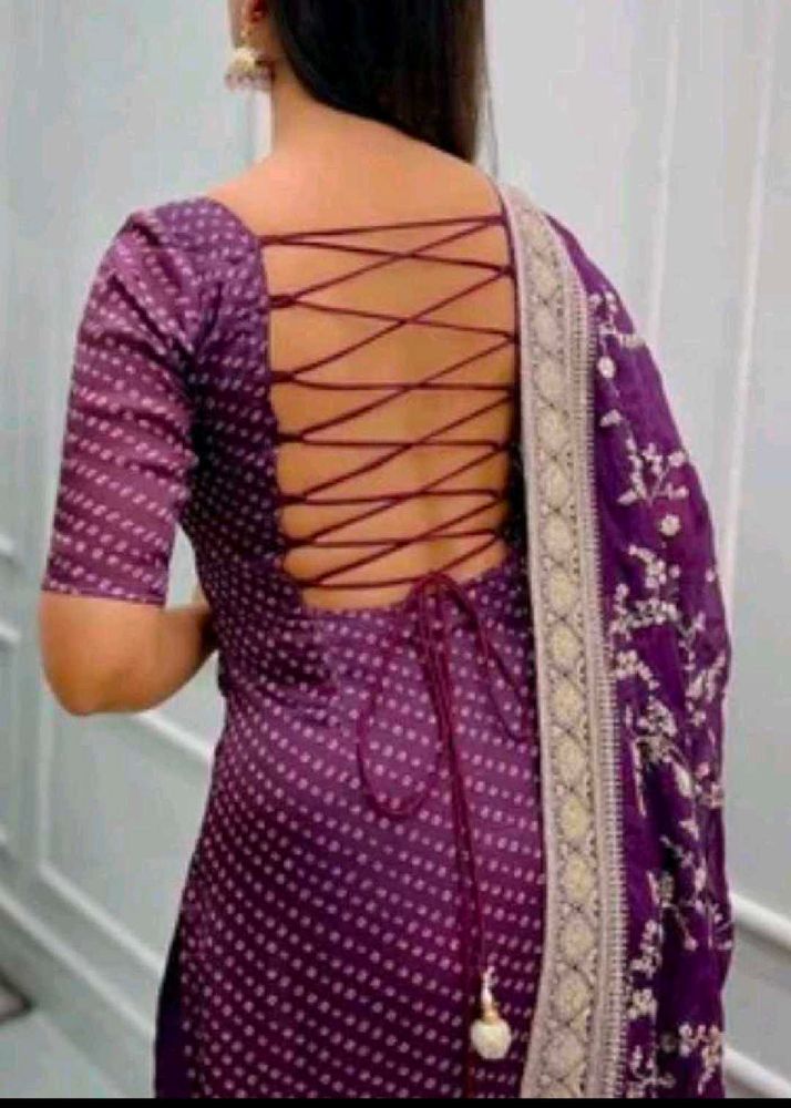 Elegant Purple Kurta Set