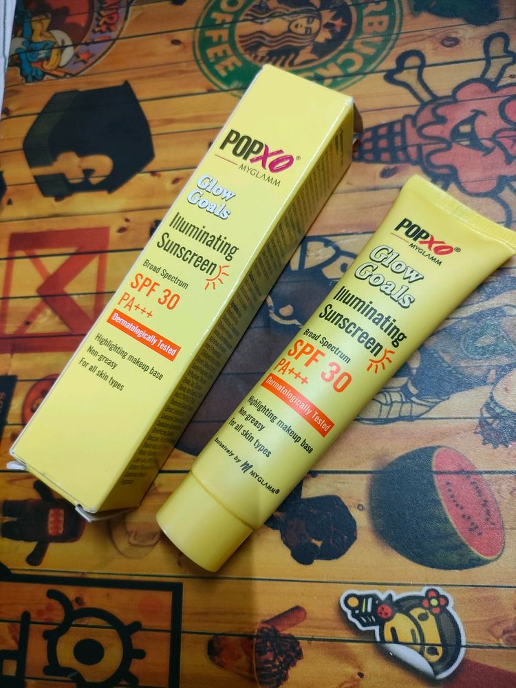 Popxo Glow Goals Illuminating Sunscreen