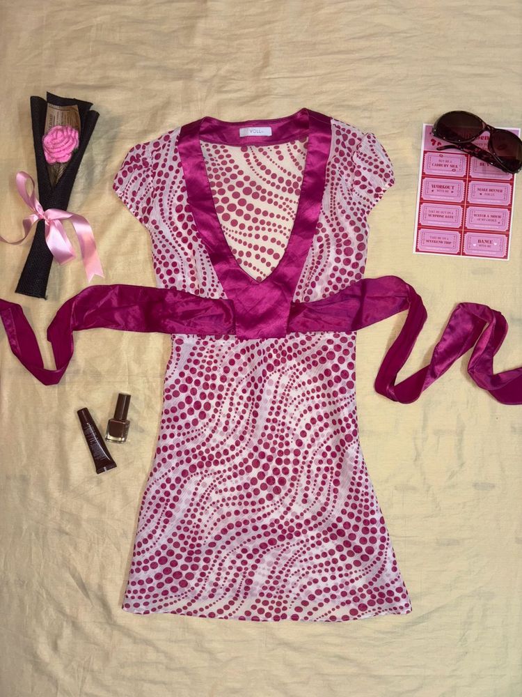 🎀 y2k hot pink babydoll top 🎀