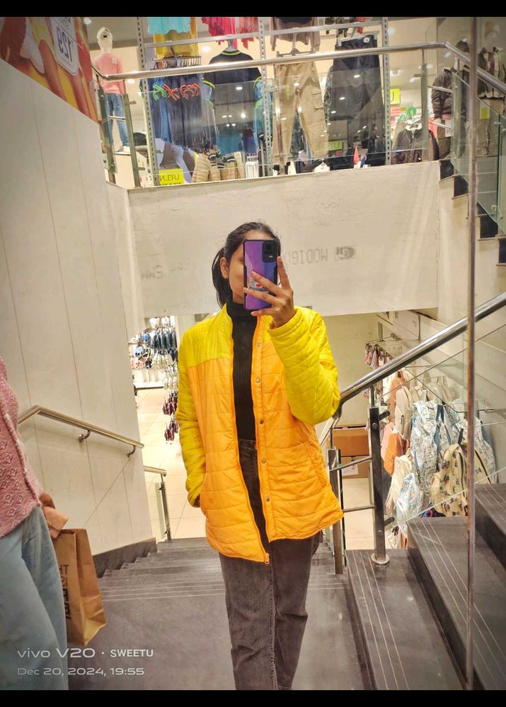 Two-Tone Puffer Jacket