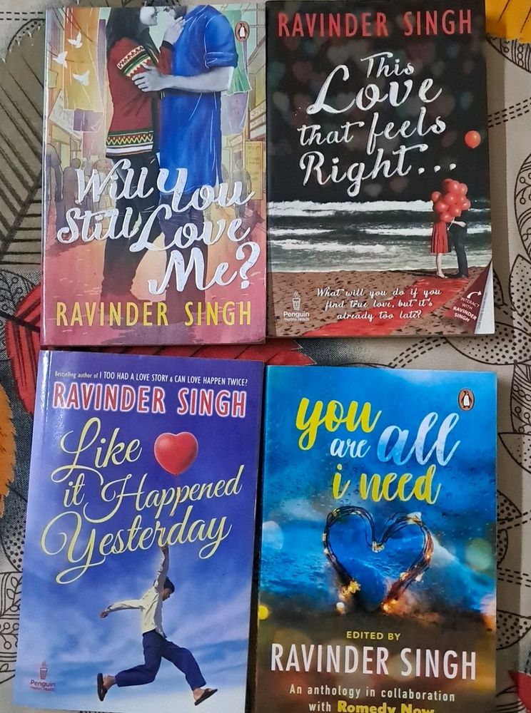 4 Combo Fiction Books By Ravinder Singh