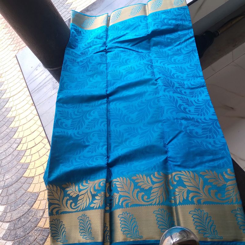 Blue Saree with Blouse
