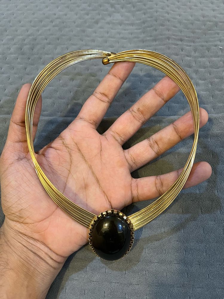Black Stone Necklace