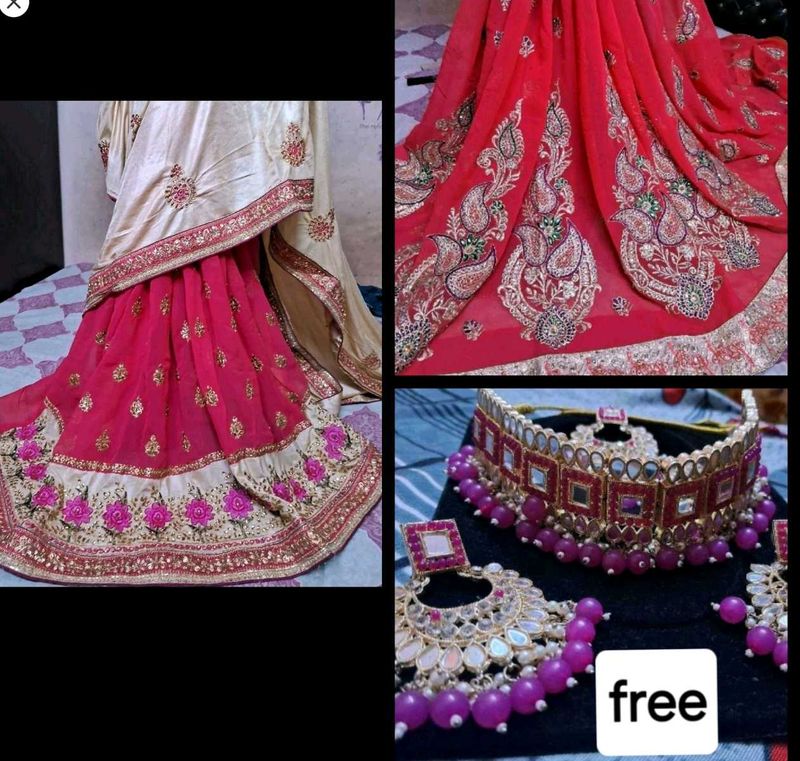 Buy 2Saree GetFree Beautiful Necklace
