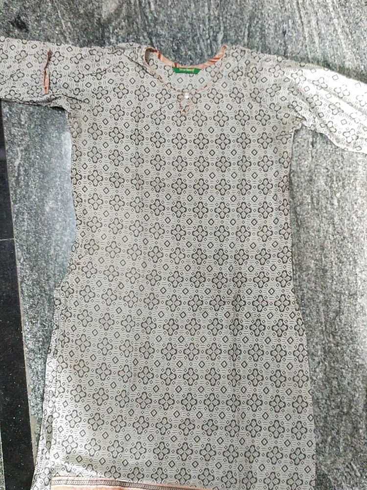 Three Piece Printed Kurta