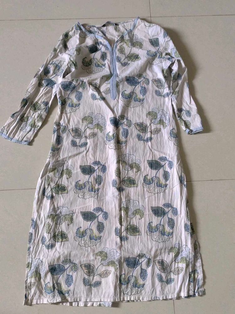 Floral Print Dress - Relaxed Fit