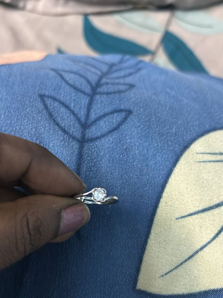 Elegant Silver Tone Ring