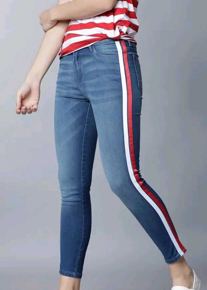 Stylish Striped Jeans