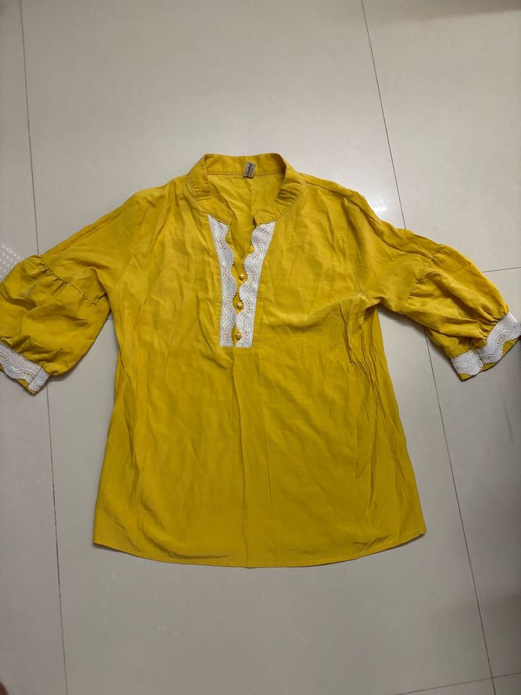 Yellow Daily Wear Top
