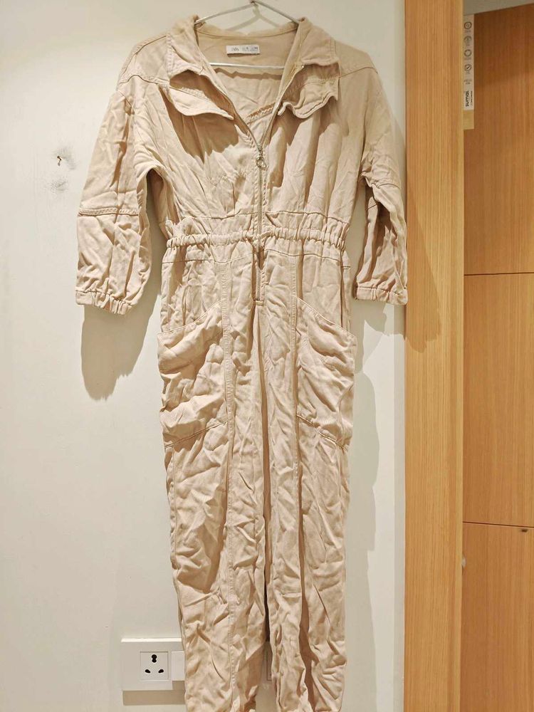 Stylish Beige Jumpsuit