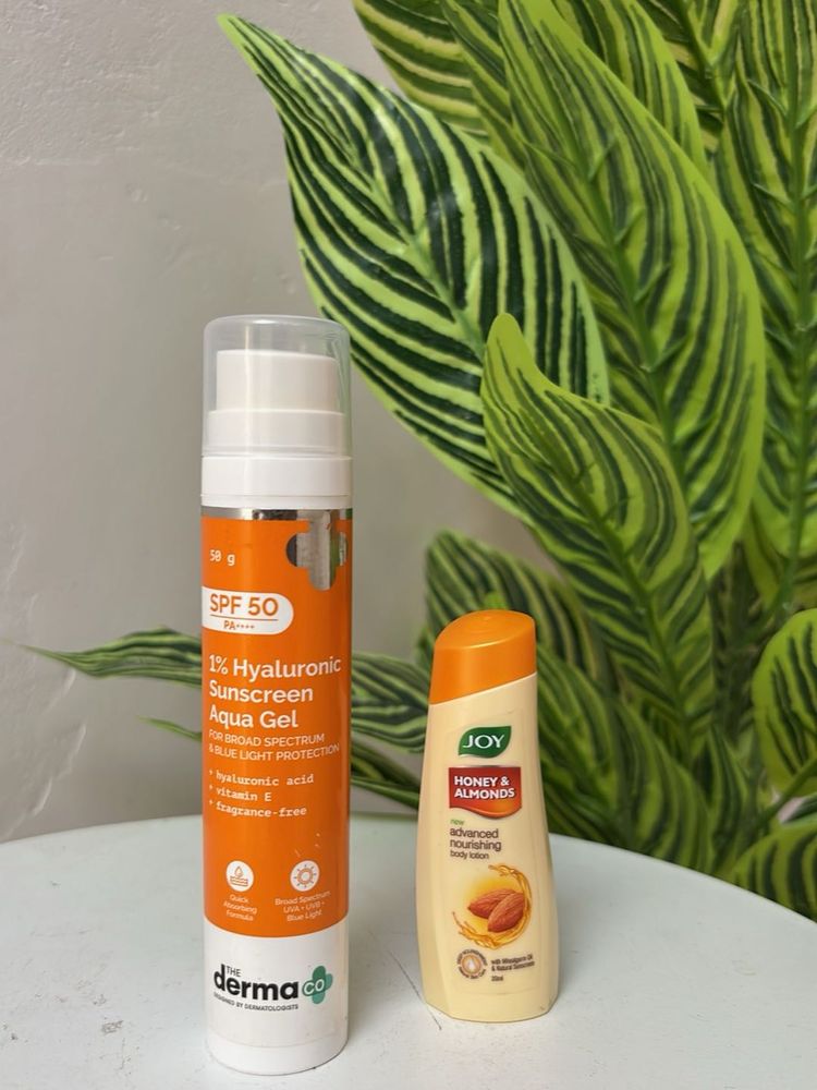 Derma Co Sunscreen &amp; Joy Lotion
