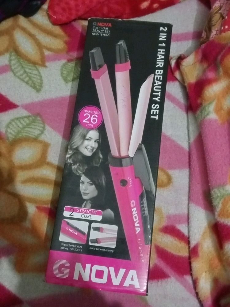 2 In 1 Hair Straightner And Curler
