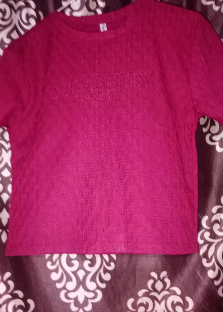 Burberry London Burgundy T-Shirt