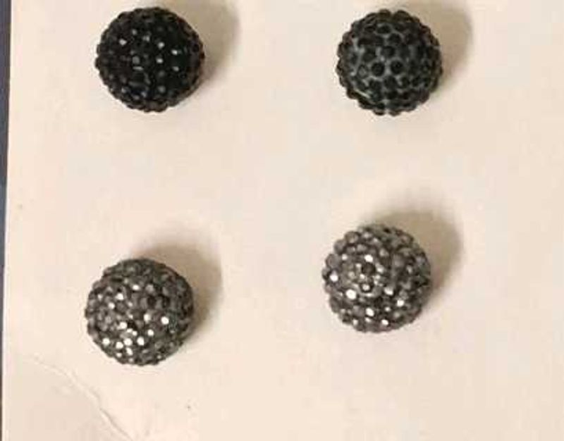 Sparkly Stud Earrings (Pack Of 2)