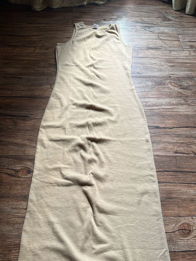 Ribbed Sleeveless Bodycon Dress