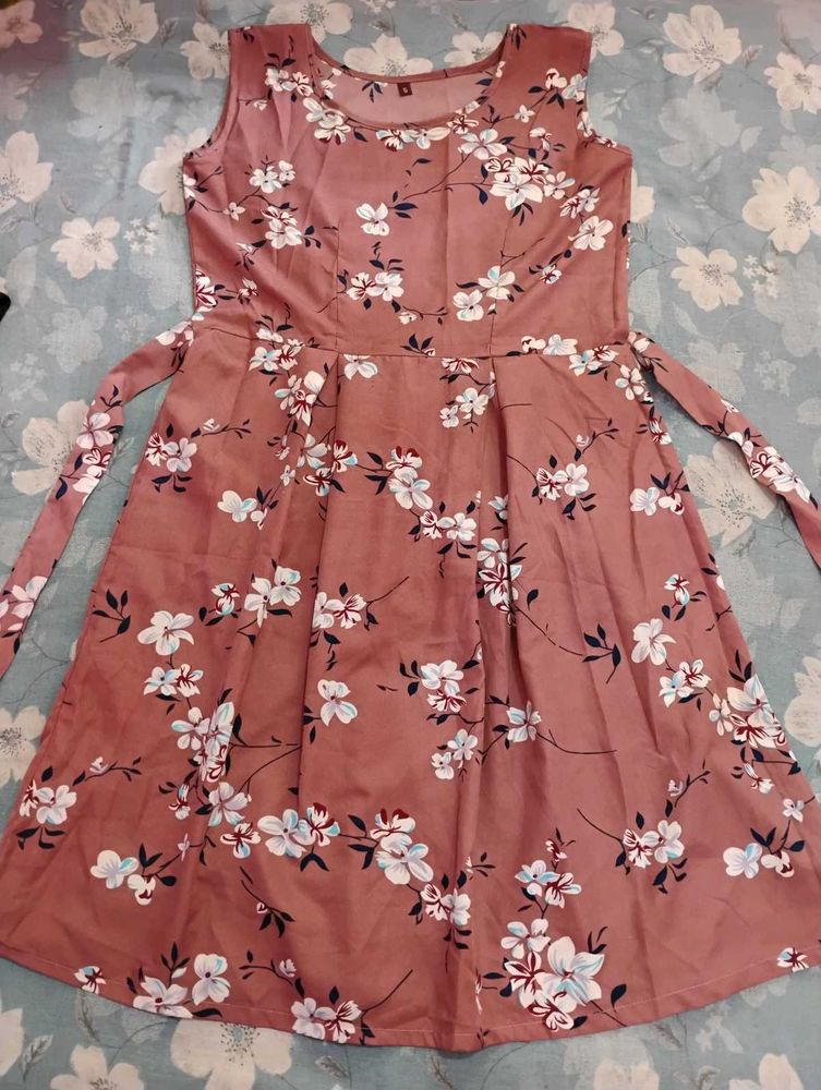 Floral Print Sleeveless Dress