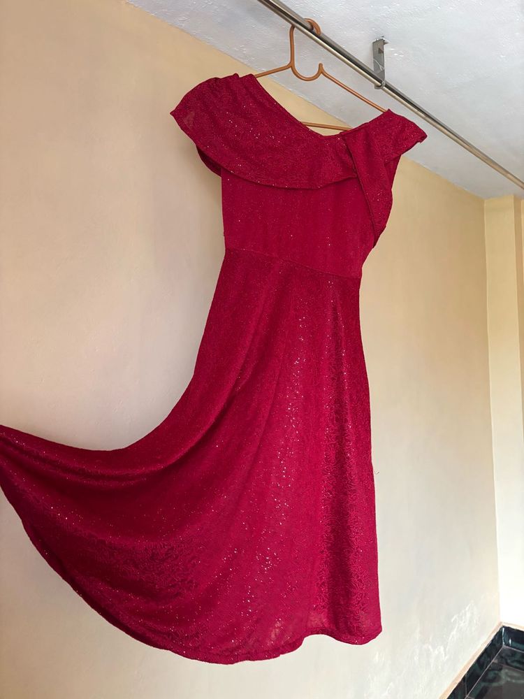 Red Crimson Elegance Dress