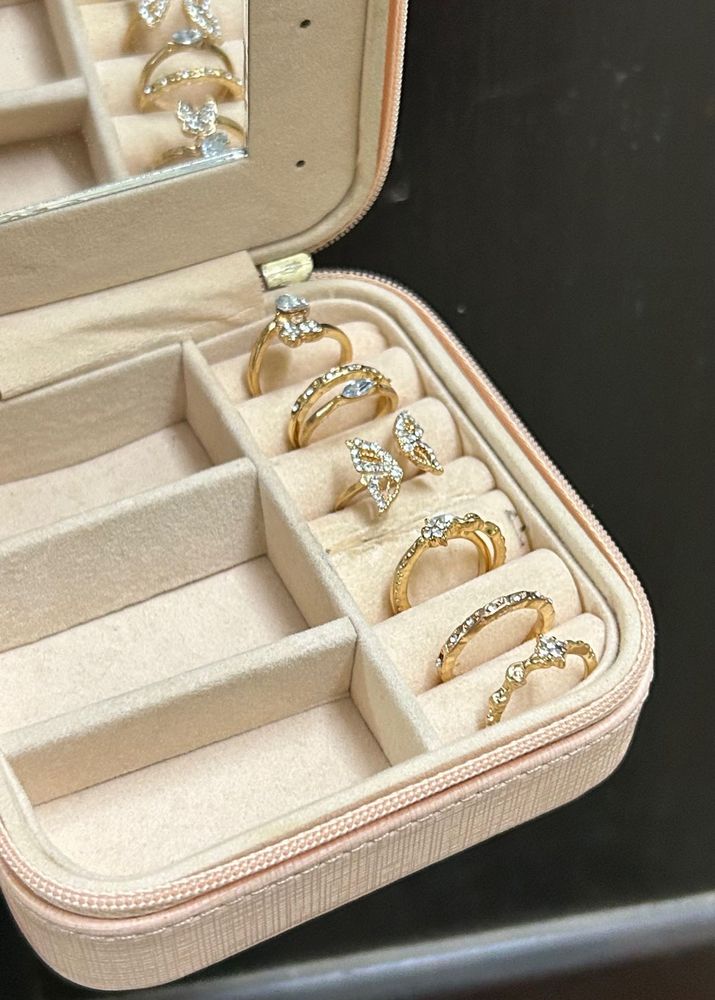 Gold Tone Ring Set