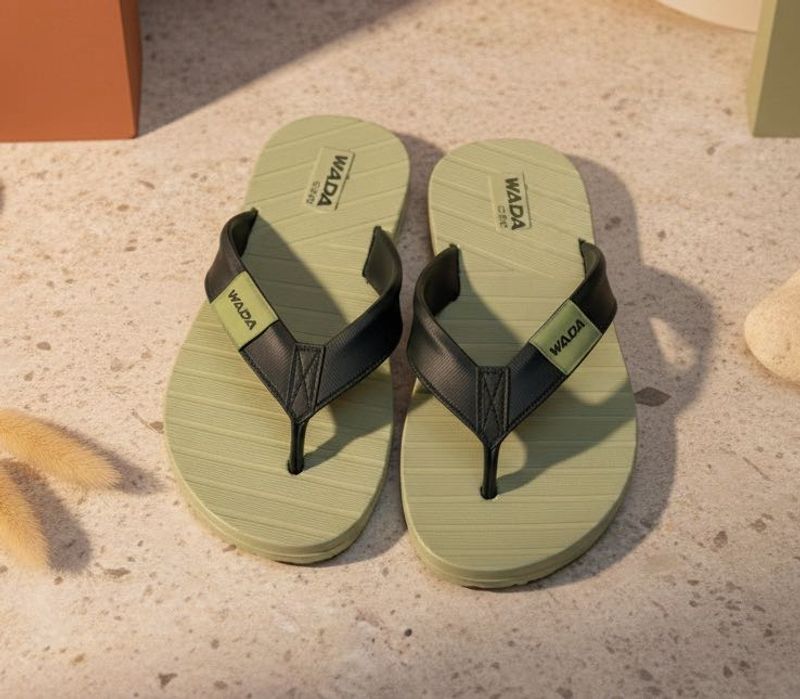WADA Green Flip Flops