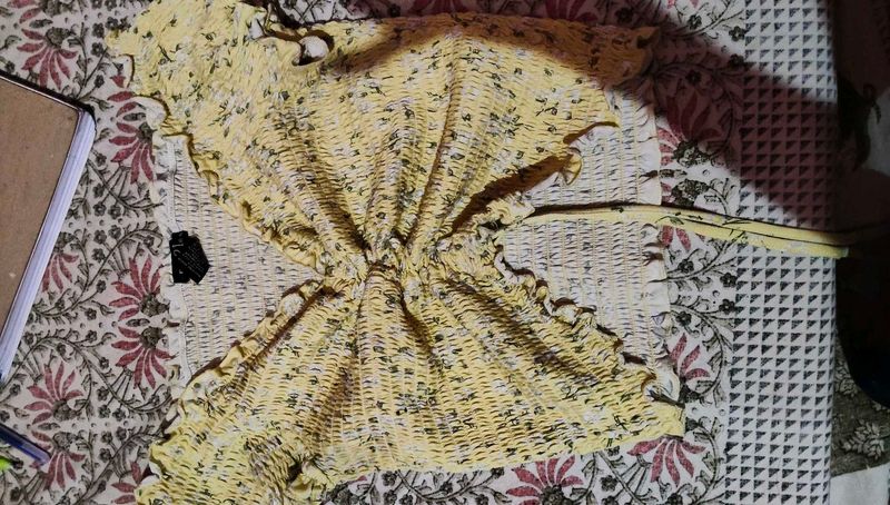 Yellow Floral Top
