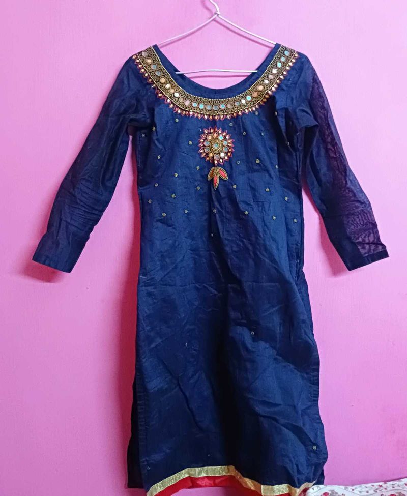 Beautiful Mirror Work Salwar Suit Set