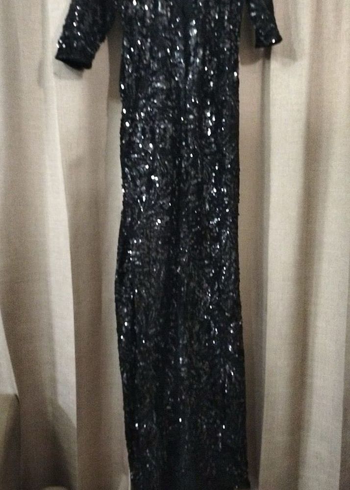 Sparkly Black Sequin Dress- very good condition