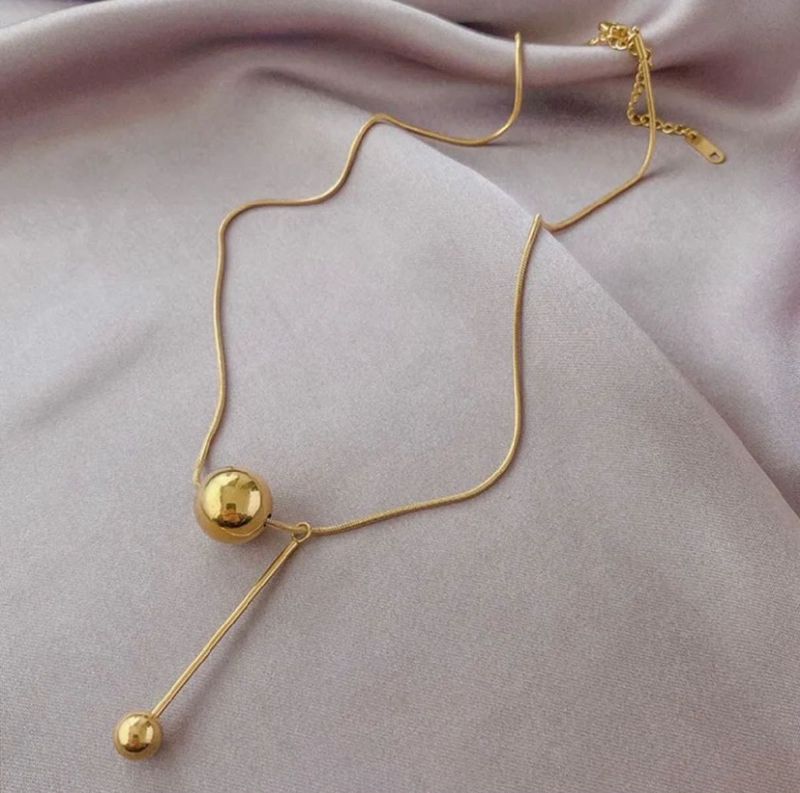 Gold Plated Pendulam Necklace