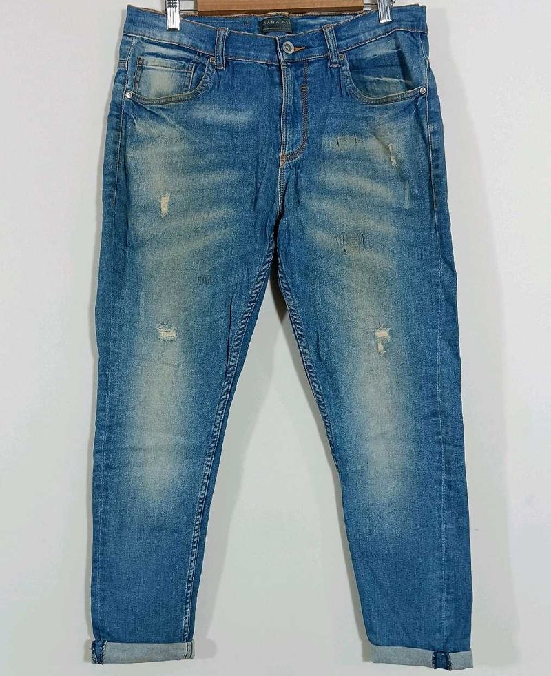 Authentic ZARA MAN Vintage Light Blue Jeans